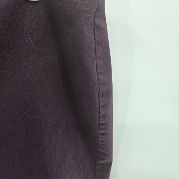Banana Republic Dark Purple Skirt Mini Back Zipper Lined Slit Size 14 - Picture 3 of 9